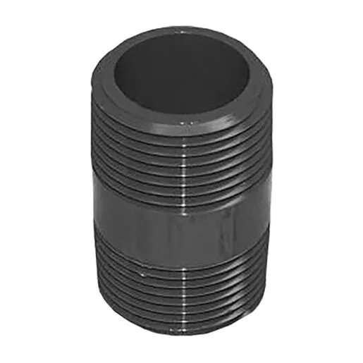 Genova Nipple Machined TBE Sch 80 PVC 4 in. x Close